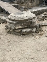 Ancient Roman architecture Emperor Augustus amphitheatre 1 century BC  Arles, France UNESCO World Heritage archaeological site
