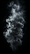 b'Smoke rising against a black background'