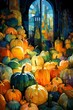 b'A Plethra of Pumpkins Gathers in the Light'