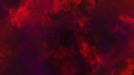 Wall Mural - A breathtaking nebula filled with vibrant hues of pink, purple, and blue,Red smoke fog on black background for advertising and wallpaper.