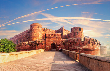 Poster - Red Fort main entrance, Agra, India, no people