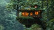 Enchanted Treetop Haven. Generative AI