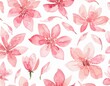 Tapeta vintage różowe namalowane kwiaty 