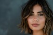 Modern Look: Stylish Long Bob with Textured Waves and Subtle Highlights. Concept Textured waves, Stylish long bob, Subtle highlights, Modern look