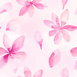 Namalowane różowe kwiaty tło tapeta