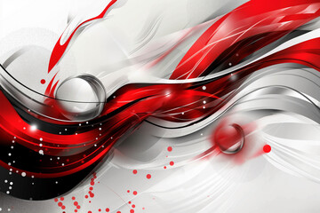Wall Mural - Abstract business background with abstract red and silver elements