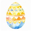 Namalowane kolorowe jajko wielkanocne ilustracja