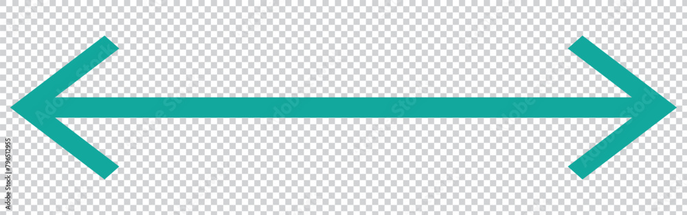Thin long straight double arrow. Vector illustration. Double arrow icon ...