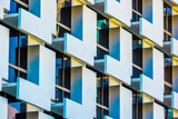 Fototapeta Perspektywa 3d - Modern building exterior. Modern architecture facade
