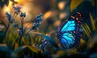 Fluttering Beauty: Captivating Butterfly Alights on Delicate Flower