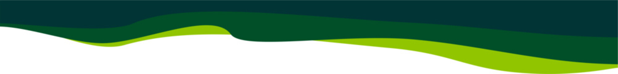 Poster - Modern Business Green Header Design Border Wavy Shape