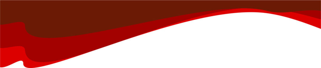 Poster - Modern Business Red Header Design Border Wavy Shape. header element