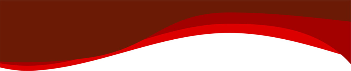 Poster - Modern Business Red Header Design Border Wavy Shape. header element