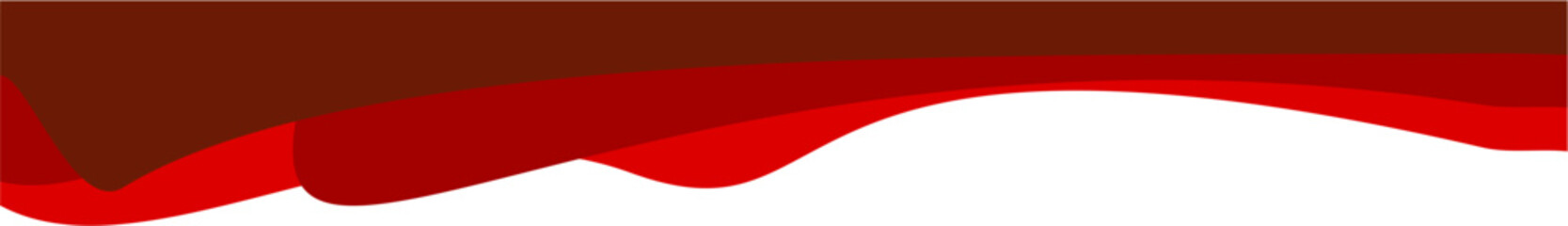 Poster - Modern Business Red Header Design Border Wavy Shape. header element