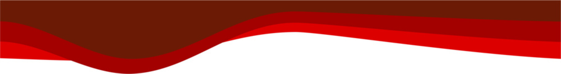 Poster - Modern Business Red Header Design Border Wavy Shape. header element