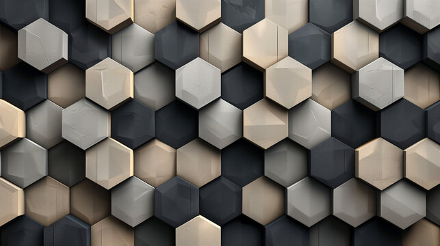 Abstract blue background with a seamless pattern of 3D cubes,Colorful Geometric Triangle Mosaic Texture Art