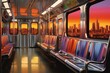 Chrome subway vehicle train bus.
