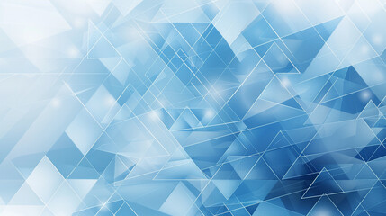 Wall Mural - Sky blue triangle background providing a serene backdrop for precise geometry.