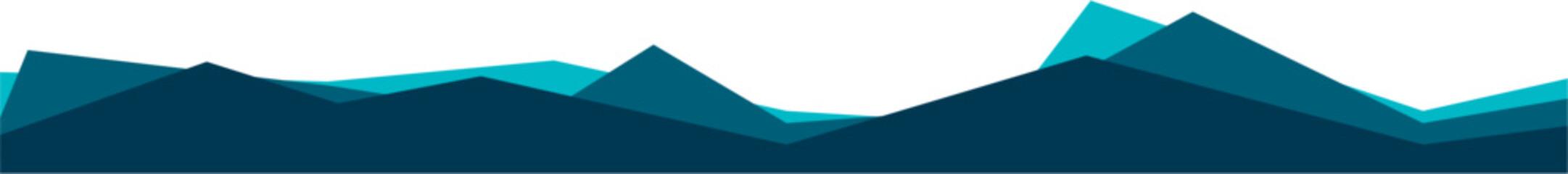 Poster - Modern Business Blue Footer Design Border Geometric Shape
