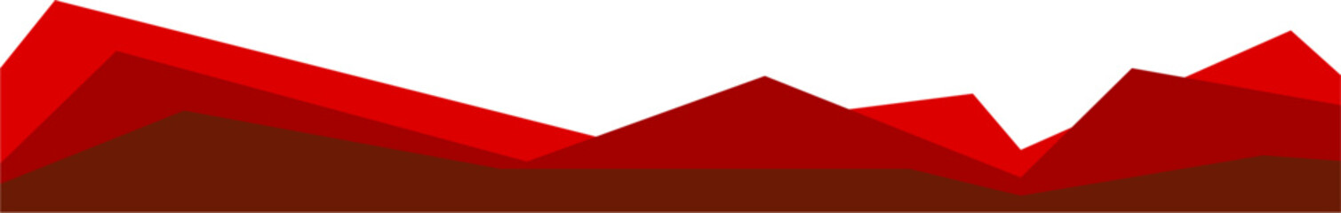 Poster - Modern Business Red Footer Design Border Geometric Shape