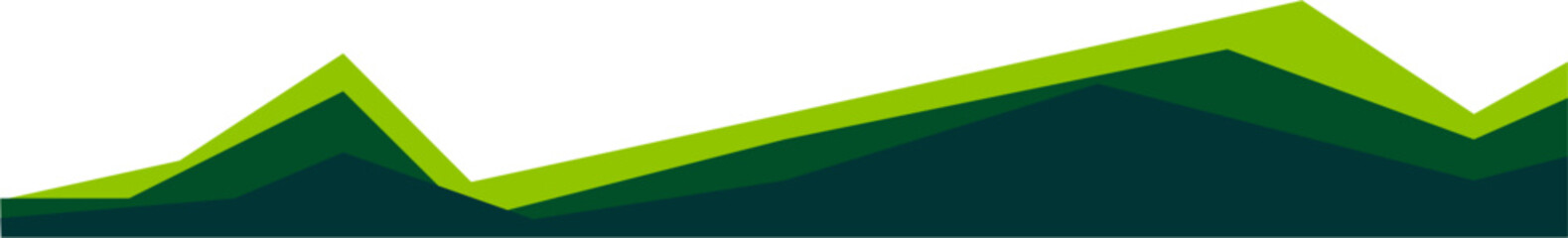 Poster - Modern Business Green Footer Design Border Geometric Shape