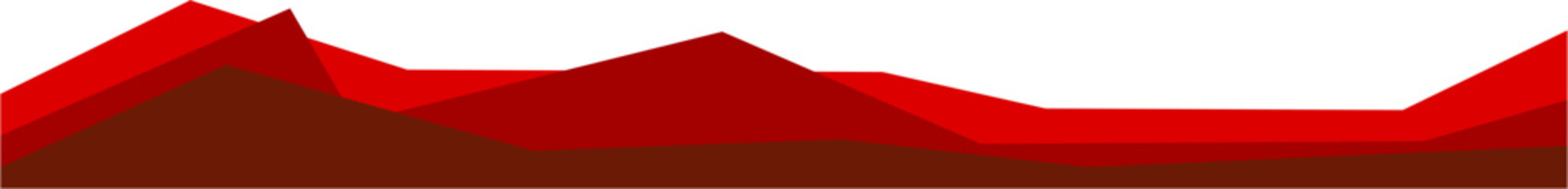 Poster - Modern Business Red Footer Design Border Geometric Shape