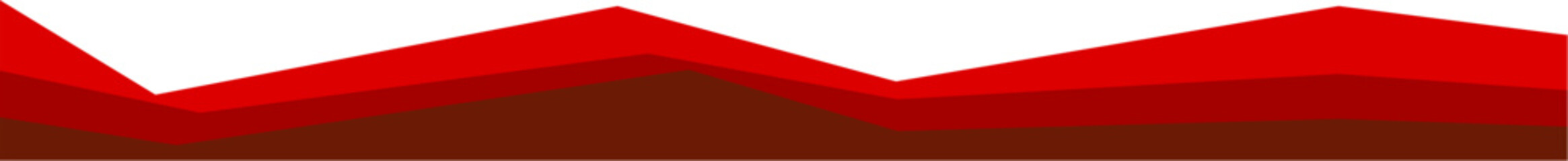 Poster - Modern Business Red Footer Design Border Geometric Shape