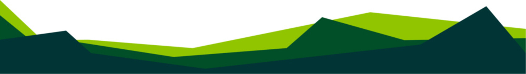 Poster - Modern Business Green Footer Design Border Geometric Shape