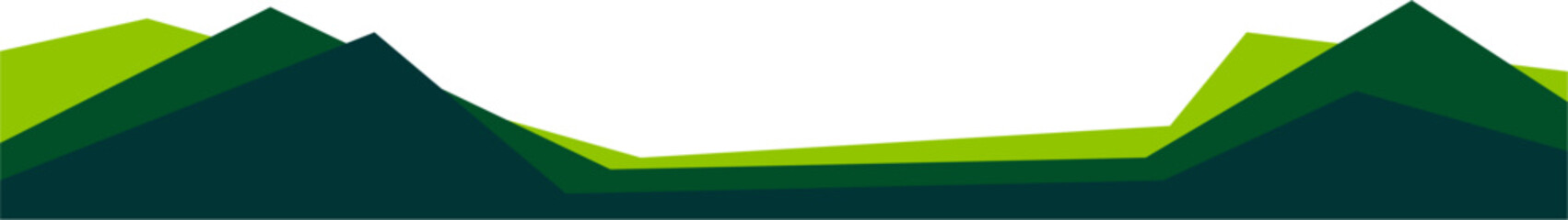 Poster - Modern Business Green Footer Design Border Geometric Shape