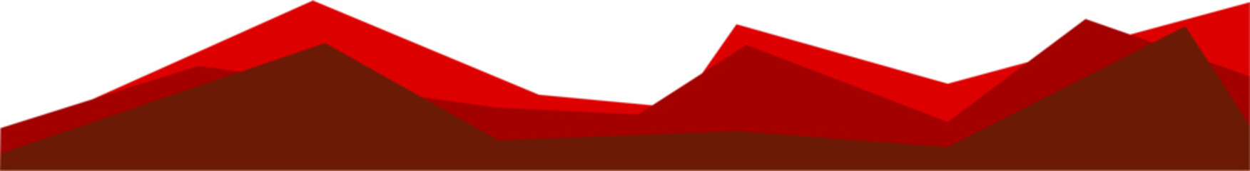 Poster - Modern Business Red Footer Design Border Geometric Shape