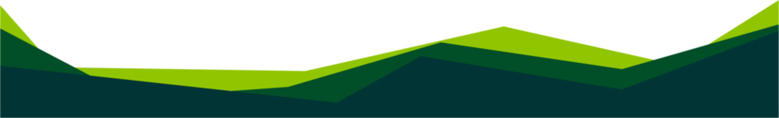 Poster - Modern Business Green Footer Design Border Geometric Shape
