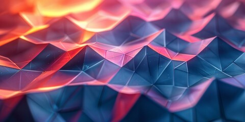 Wall Mural - A colorful abstract image of a wave with a red and orange background