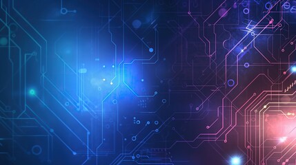 Fototapete - Abstract technology background. abstract structure circuit computer technology business background.