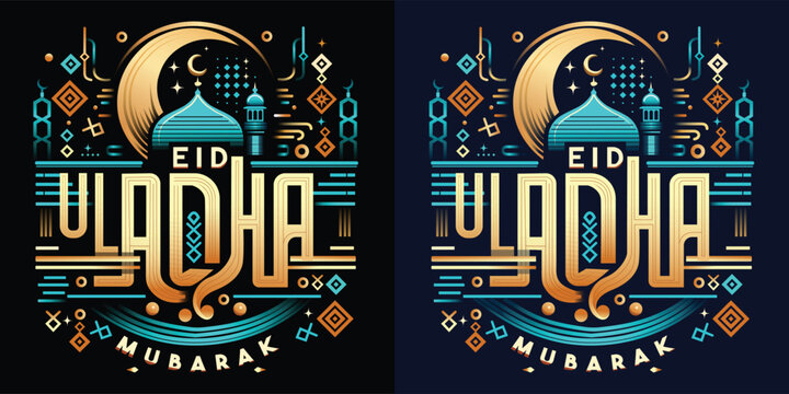 eid ul adha mubarak vactor t-shirt