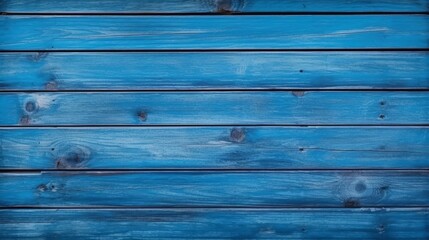 Canvas Print - Rustic Old Weathered Blue Wood Plank Background Texture extreme closeup. High quality photo