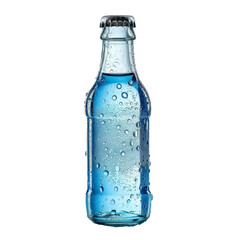 Sticker - A bottle of water with a blue cap and a blue label