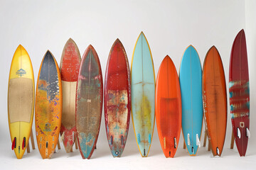 Wall Mural - surfboards on the beach	