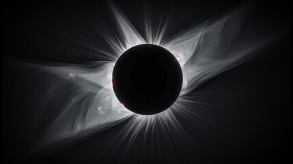Wall Mural - Fantasy alien planet. Solar eclipse