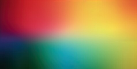 Wall Mural - colourful abstract gradient blue green red yellow background and half section