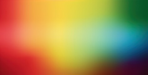 Wall Mural - colourful abstract gradient blue green red yellow background and half section