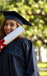 © Star Way - University graduation. Tossing caps, diploma ceremony, happy students.