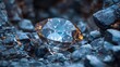 Diamond Ore In A Mine Shaft
