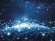 © Pawankorn - A digital composite image of the Earth at night showing a glowing network of connections between major cities.