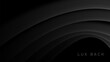 Abstract Luxury Black Background With Dark Waves
