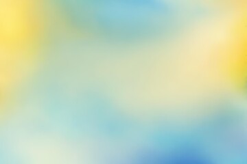 Wall Mural - Abstract gradient smooth Blurred Watercolor Yellow And Blue background image
