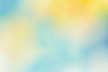 Wall Mural - Abstract gradient smooth Blurred Watercolor Yellow And Blue background image