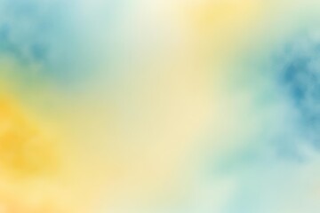 Wall Mural - Abstract gradient smooth Blurred Watercolor Yellow And Blue background image