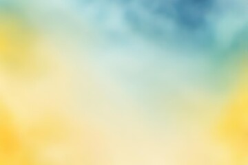 Wall Mural - Abstract gradient smooth Blurred Watercolor Yellow And Blue background image