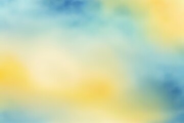 Wall Mural - Abstract gradient smooth Blurred Watercolor Yellow And Blue background image