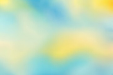 Wall Mural - Abstract gradient smooth Blurred Watercolor Yellow And Blue background image